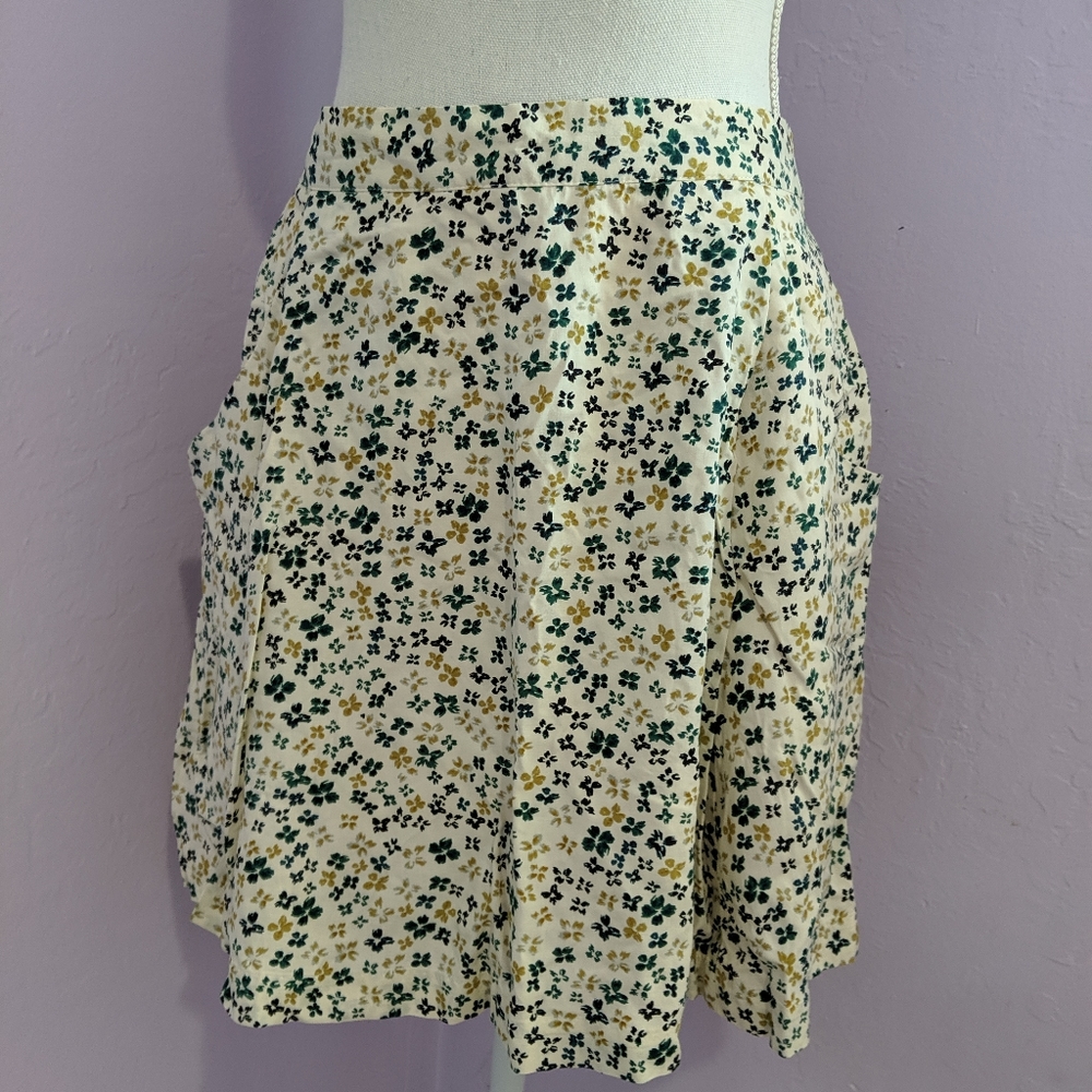 Blue Floral Skirt